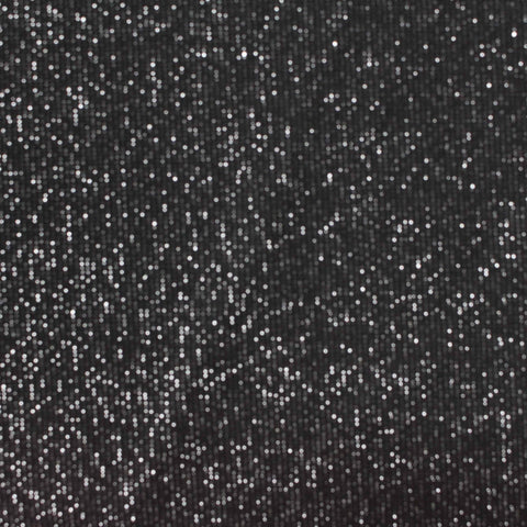 Silver Dots Interlock Knit, Nylon-Metallic