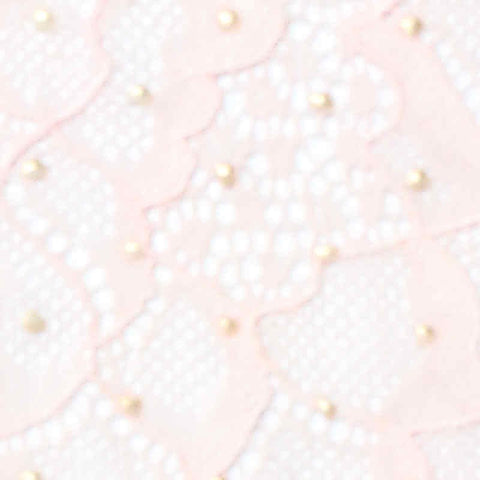 Pink Floral Lace, Nylon, 130 gsm