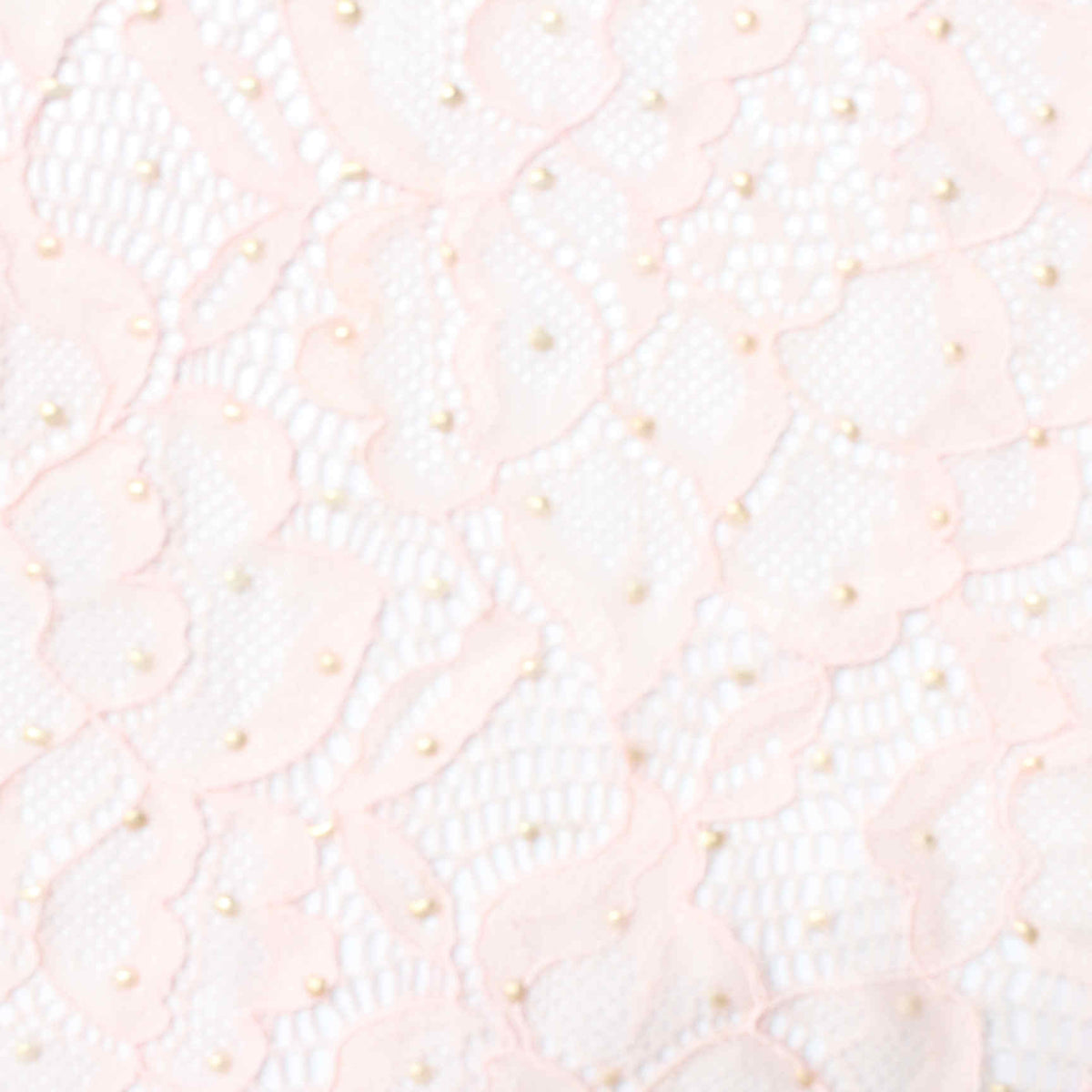 Pink Floral Lace, Nylon, 130 gsm