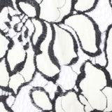 Black Floral Lace, Cotton-Nylon
