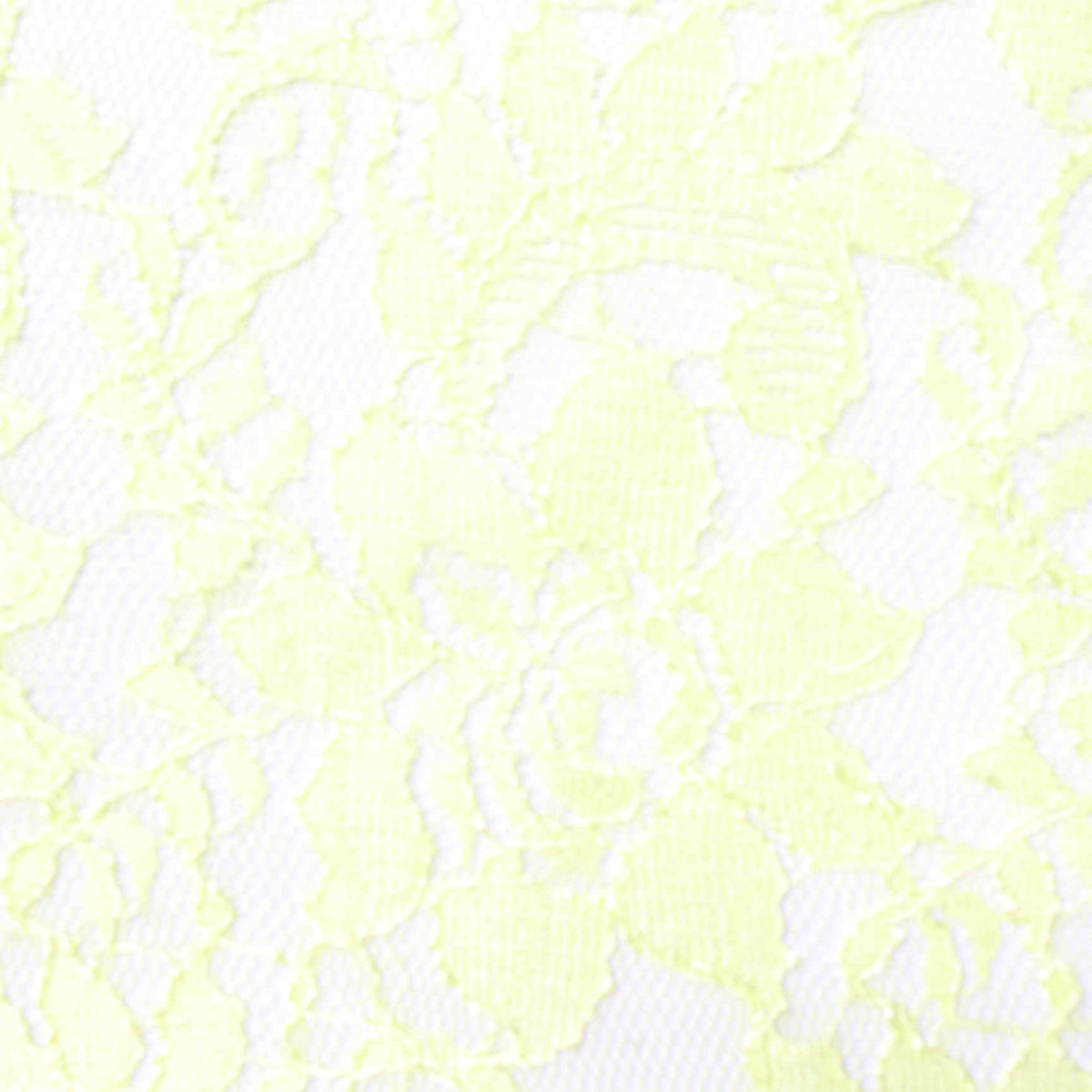 Light Yellow Bold-Floral Lace, Polyester