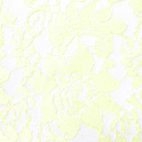 Light Yellow Bold-Floral Lace, Polyester