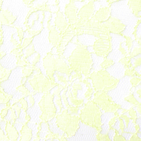 Light Yellow Bold-Floral Lace, Polyester