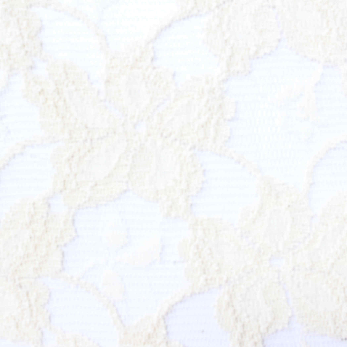 Cream Tone-on-Tone Floral Lace, Cotton-Nylon