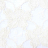 Cream Tone-on-Tone Floral Lace, Cotton-Nylon