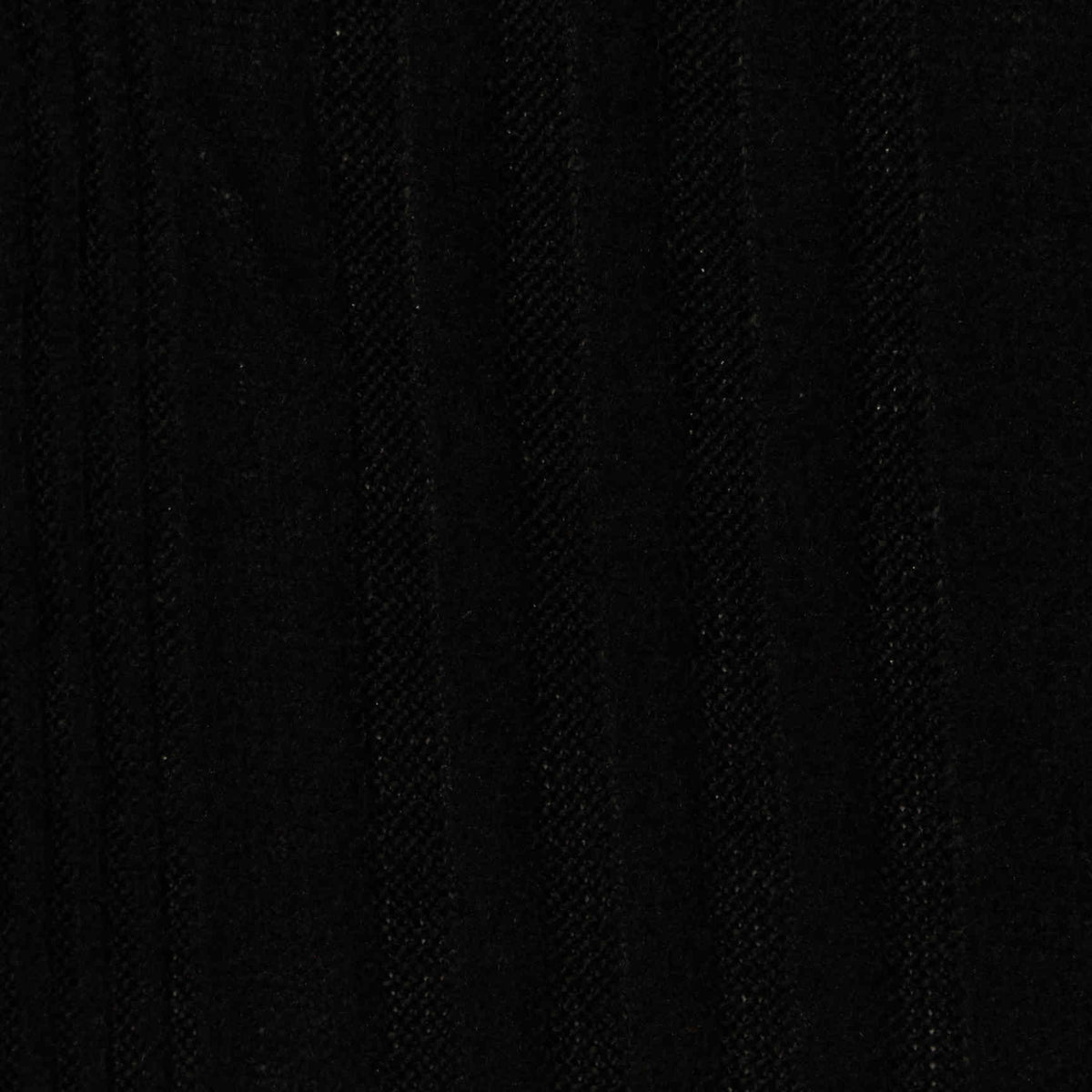 Black Vertical-Stripe Rib Knit, Polyester, 198 gsm