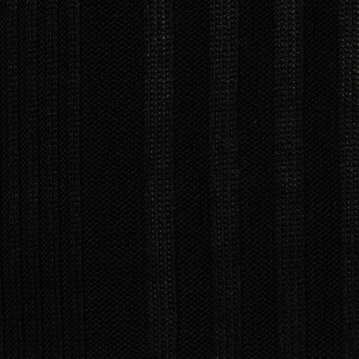 Polyester Stretch Rib Knit Fabric, 240 gsm, 155 cm — Black