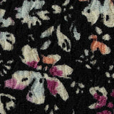 Cream Floral Warp Knit, Polyester — texture