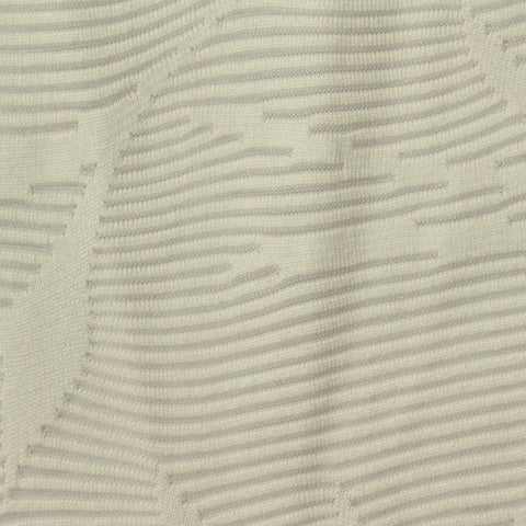 Beige Wavy-Line Jacquard, Polyester, 185 gsm