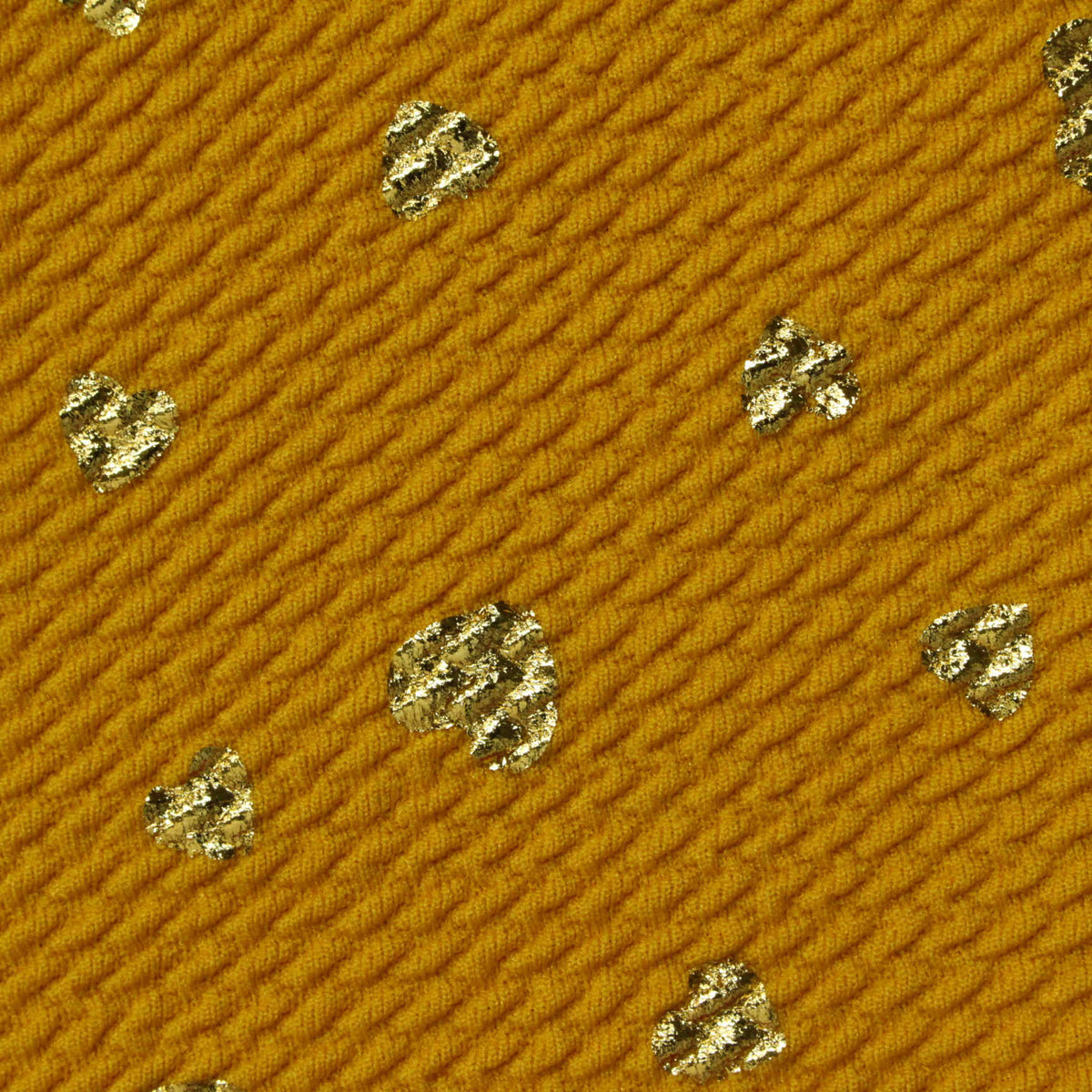 Gold Abstract Knit, Polyester, 250 gsm