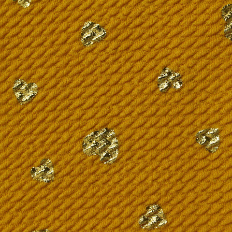 Gold Abstract Knit, Polyester, 250 gsm