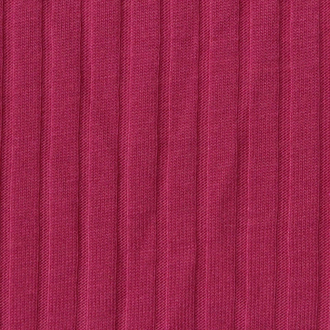 Polyester Viscose Rib Knit Fabric, 158 gsm — Pink