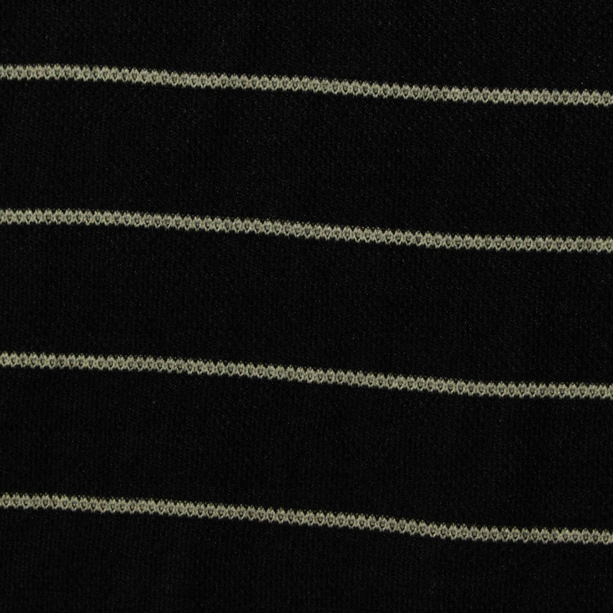 Light Grey Horizontal-Stripe Knit, Viscose-Nylon