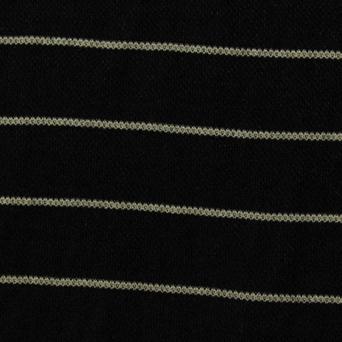 Light Grey Horizontal-Stripe Knit, Viscose-Nylon