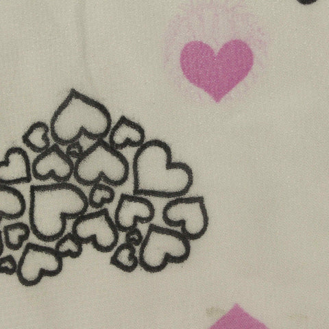 Black Hearts Chiffon, Polyester