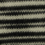 Black Horizontal-Stripe Chunky Knit — texture
