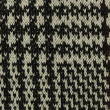 Black Houndstooth Jacquard, Poly-Viscose — texture
