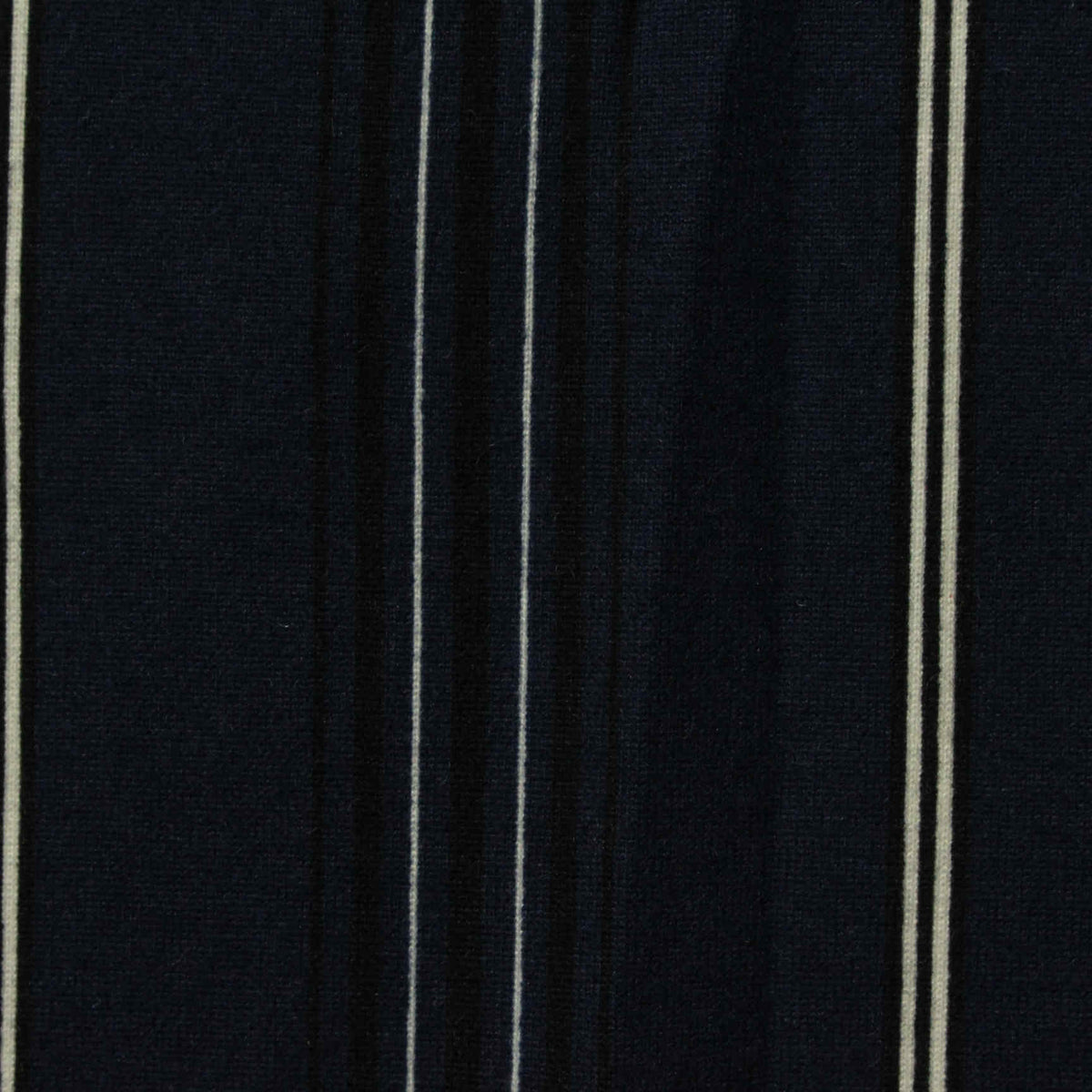 White Vertical-Stripe Milk Silk Knit, Polyester