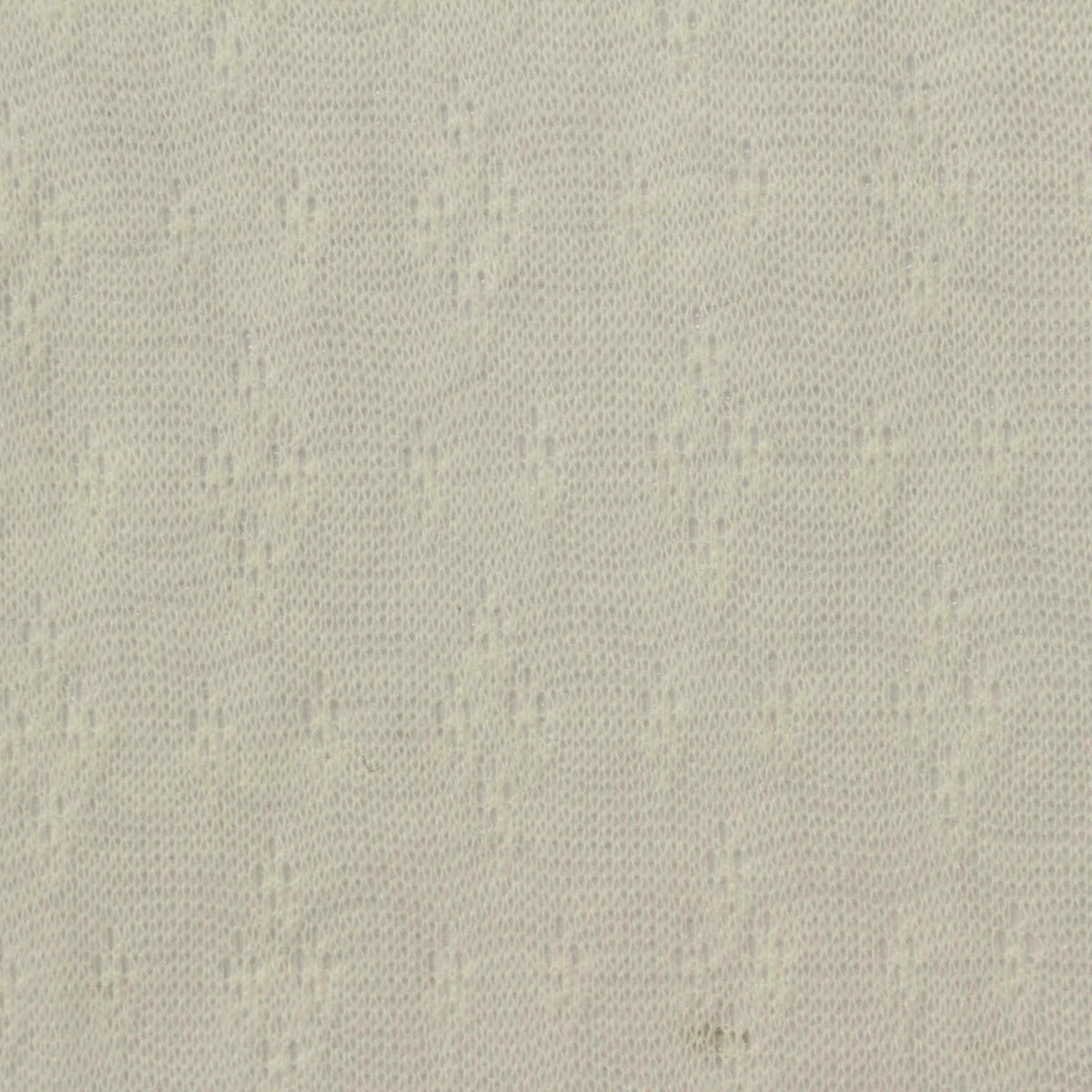 Cream Tone-on-Tone Pointelle Knit, Poly-Cotton, 80 gsm