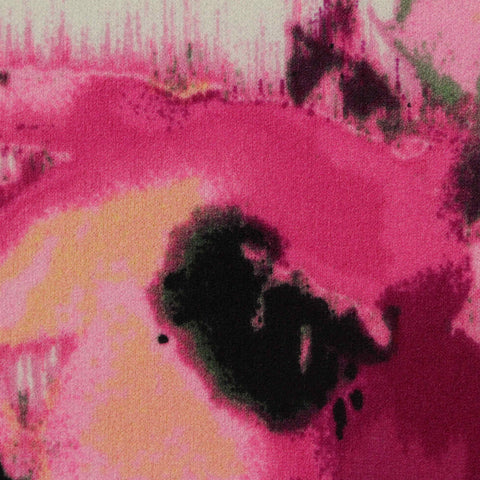 Pink Abstract Scuba Knit, Polyester