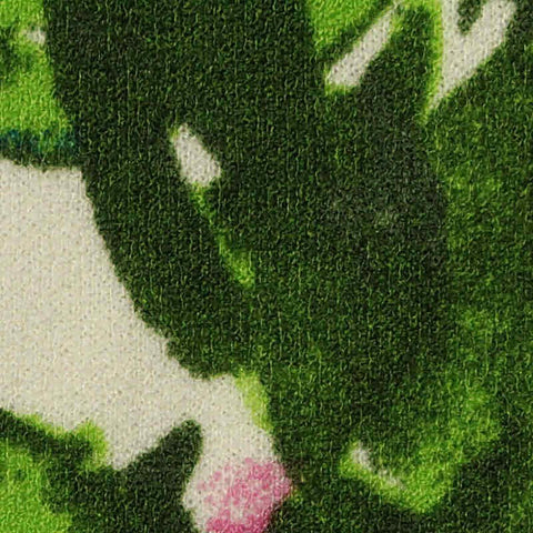 Green Abstract Scuba Knit, Polyester