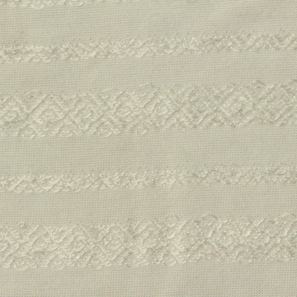 Cream Horizontal-Band Jacquard, Poly-Viscose