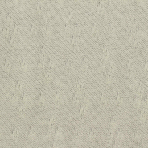 Grey Small-Diamond Pointelle Knit, Poly-Cotton