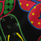 Red Abstract Jersey Knit, Polyester