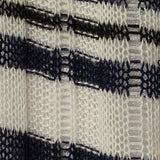Navy Horizontal-Stripe Rib Knit, Polyester — texture