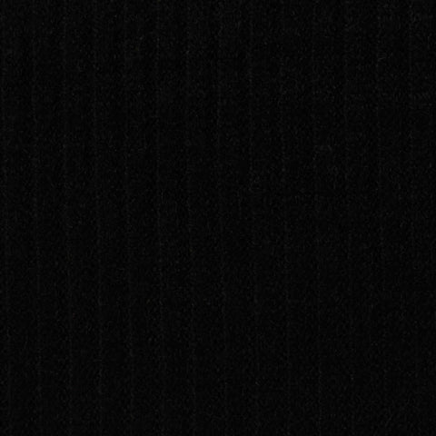 Viscose Polyester Blend Rib Knit Fabric, 190 gsm — Black
