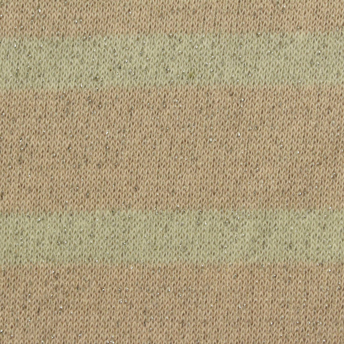 Light Beige Horizontal-Stripe French Terry, Cotton-Poly, 230 gsm