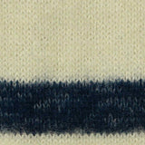 Navy Horizontal-Stripe Knit, Viscose-Poly — texture
