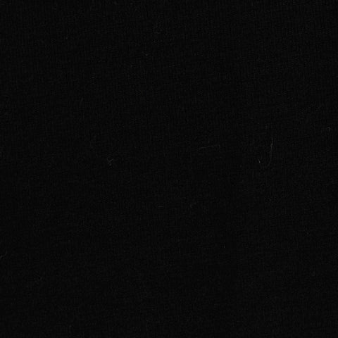 Polyester Stretch Interlock Knit Fabric, 305 gsm — Black