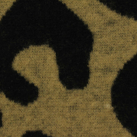 Black Leopard Jacquard, Polyester, 235 gsm