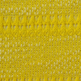 Yellow Openwork-Wave French Terry, Poly-Cotton
