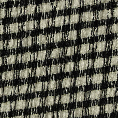 Black Houndstooth Warp Knit, Polyester