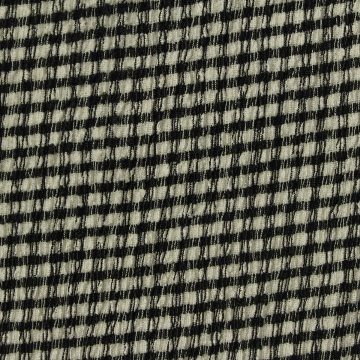 Black Houndstooth Warp Knit, Polyester