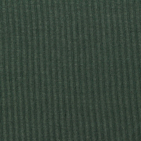 Viscose Polyester Rib Knit Fabric, 170 gsm, 185 cm — Green