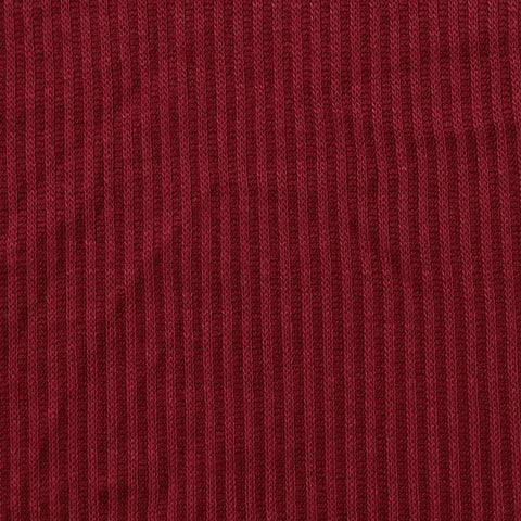 Viscose Polyester Rib Knit Fabric, 170 gsm, 185 cm — Red