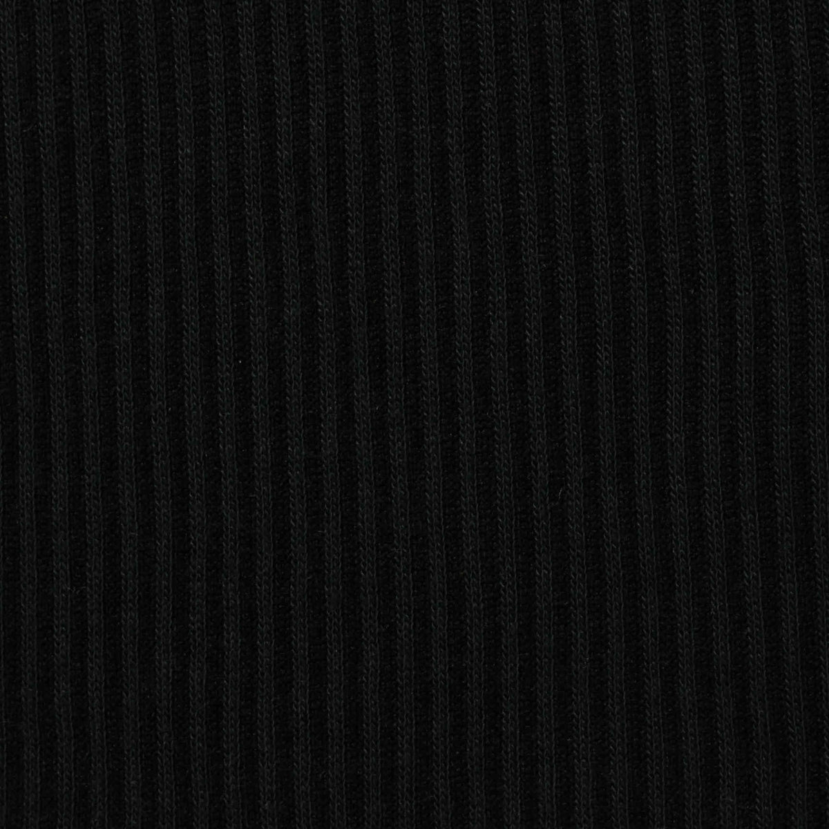 Viscose Polyester Rib Knit Fabric, 170 gsm, 185 cm — Black