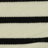 Black Horizontal-Stripe Ponte Knit, Viscose-Poly — texture