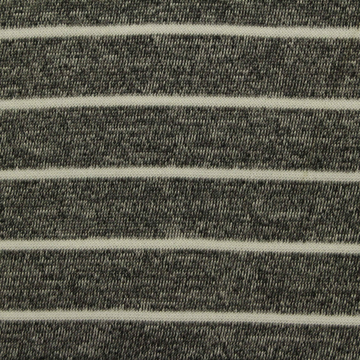 Light Grey Horizontal-Stripe Scuba Knit, Polyester