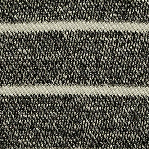 Light Grey Horizontal-Stripe Scuba Knit, Polyester