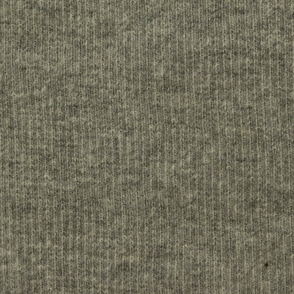 Heathered Grey-Green Marl Rib Knit, Cotton