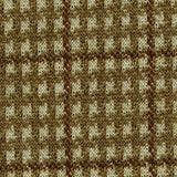Plaid Polyester Viscose Stretch Ponte Knit Fabric, 300 gsm, 160 cm — Khaki — texture