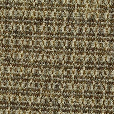 Brown Check Ponte Knit, Poly-Viscose