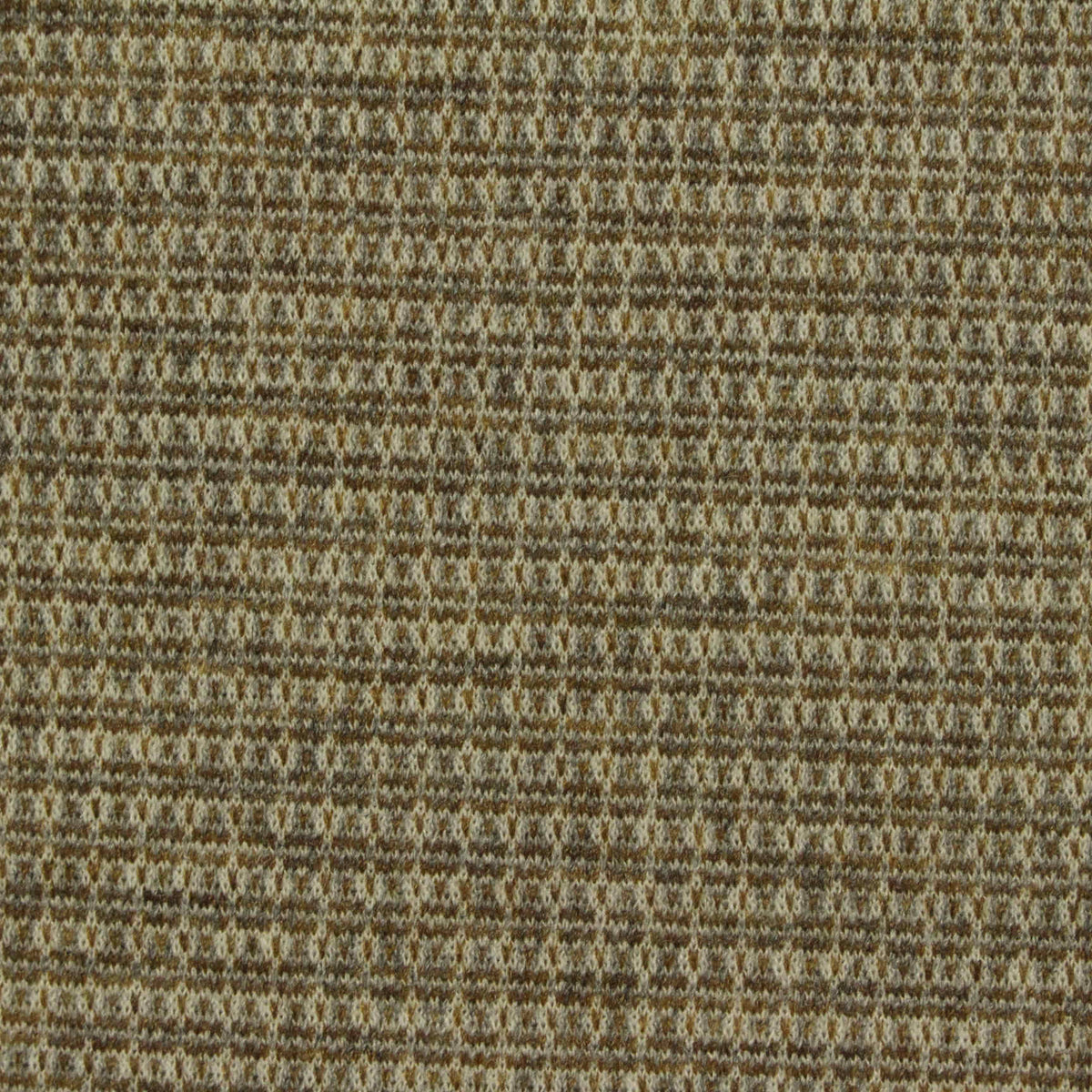 Brown Check Ponte Knit, Poly-Viscose