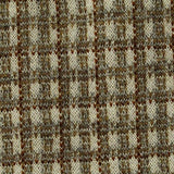 Plaid Polyester Viscose Stretch Ponte Knit Fabric, 300 gsm, 160 cm — Khaki — texture