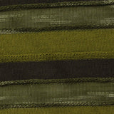 Green Horizontal-Stripe Knit, Cotton