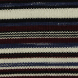 White Horizontal-Stripe Knit, Cotton